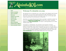 Tablet Screenshot of absinthe101.com